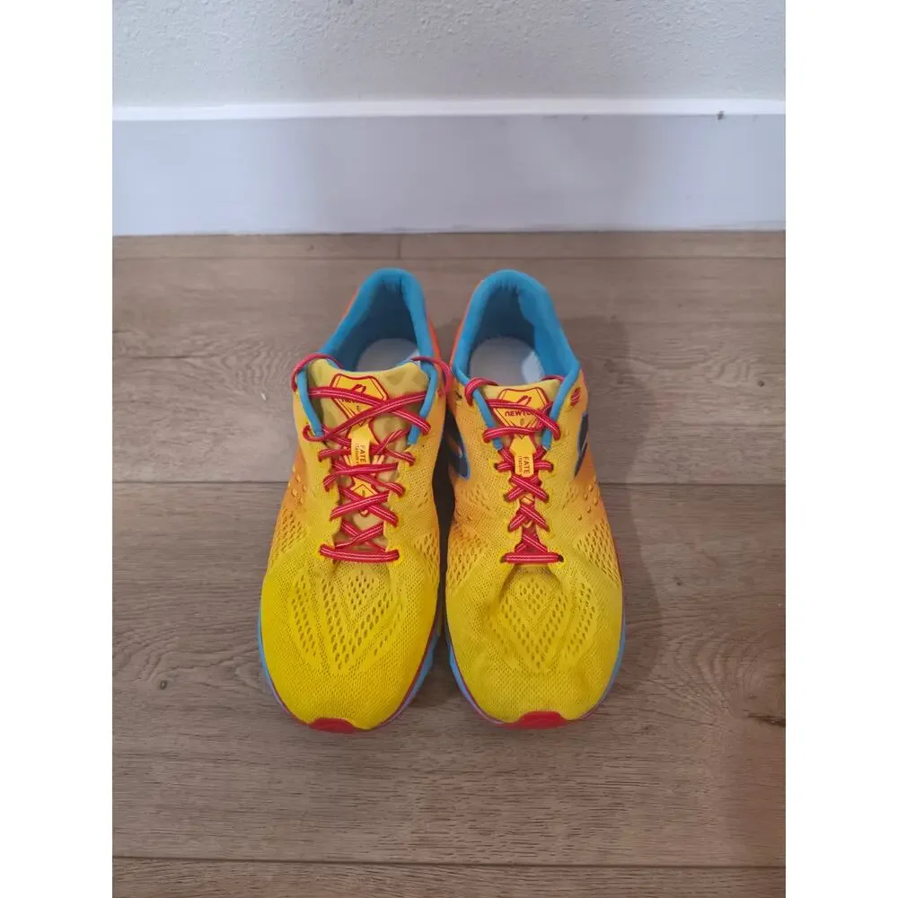 Newton Fate 8 Men's Size 11 Running Shoes Sunset Orange Blue M011522 Low Drop - Picture 2 of 8
